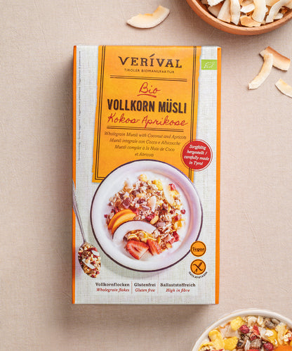 40001 - Kokos-Aprikose Vollkorn Müsli, 325g