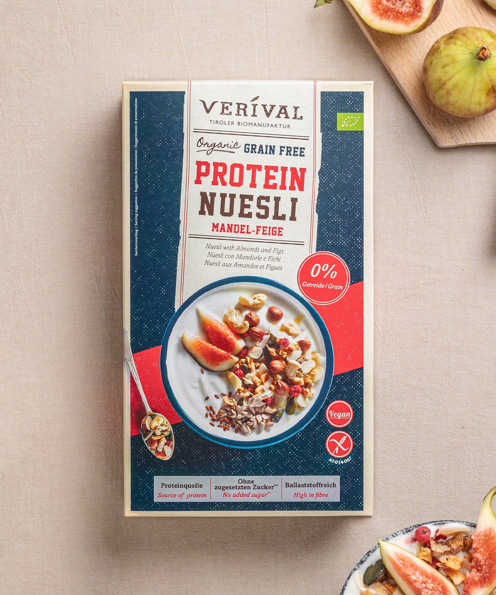 40125 - Grain Free Protein Nüsli Mandel-Feige, 300g