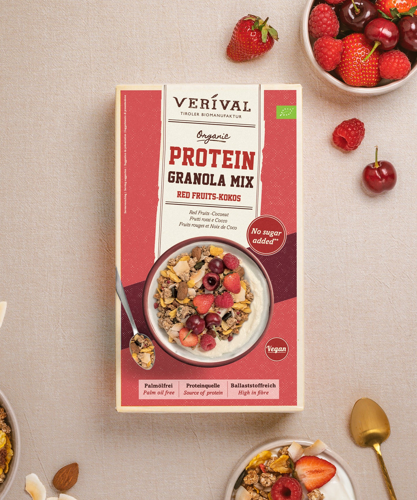 Protein Granola Mix Frutti rossi e Cocco